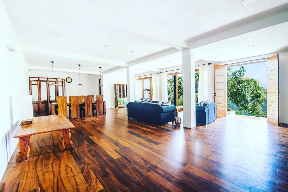 The open living area at Kandy Casa