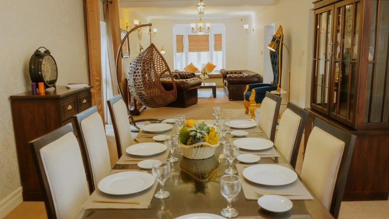 The dining table at Little England