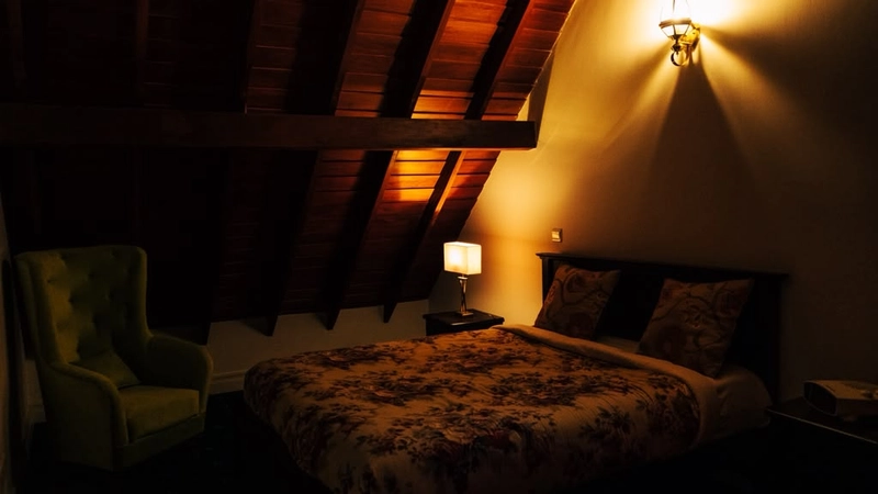 A Superior Double Room under the timber roof on the second floor